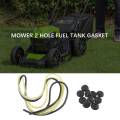 10 Pcs 2 Holes Fuel Tank Grommet Rubber with Fuel Line Pipe for Brush Cutter Grass Trimmer. 