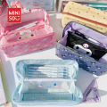 【MINISO】 Sanrio Large Capacity Pencil Case Kawaii Cinnamoroll Melody Kulomi Cosmetic Bags School Pencils Bag Pen Case Supplies Stationery. 
