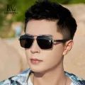 LouisWill Men Sunglasses Double Beam Frame UV400 Polarized Glasses Square Shape Sunglasses Eyewear Ultra Light Elastic Leg Anti Glare Glasses Outdoor Sports Driving Sunglasses. 