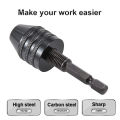 Quick change keyless drill bit chuck hex shank adapter converter tool Cologo. 