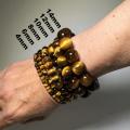 NaturalTiger Eye Stone Bracelets Gold,Yellow,Red,Brown,Blue. 