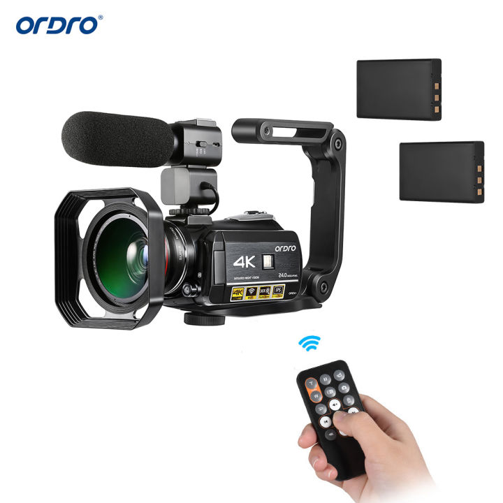 ORDRO%20AC3%204K%20WI-FI%20Digital%20Video%20Camera%20Camcorder%20DV%20Recorder%2024MP%2030X%20Zoom%20IR%20Night%20Vision%203.1%20Inch%20IPS%20LCD%20Touchscreen%20with%202pcs%20Recharge-able%20batter-ies%20+%20Extra%200.39X%20Wide%20Angle%20Lens%20+%20External%20Microphon-e%20+%20Lens%20Hood%20+%20Camera%20Holder%20-%20Image%204