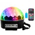 Disco Ball Lights, 9 Color LED Stage Light Crystal Magic Ball Lamp Rotating Party Light. 