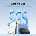 UGREEN M2 SSD Case Storage Case SSD Enclosure Bag Multi-function Storage Data Cable Storage HDD Case Bag Waterproof Travel Storage Package for SSD Case Laptop Accessories EVA+PU Hard Drive Case Bag SGS Certification. 