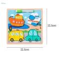 Wooden Puzzle Drawing Board Development Toy Shape Matching for 1 2 3 Years Old Boys Girl Kids. 