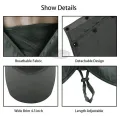 EsoGoal Summer Sun Hat Protection Caps Flap 360°Outdoor Fishing Hats With Removable Neck Face Flap Cover, UPF 50+ For Men And Women. 
