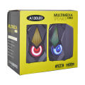 Hotmai HT-130 LED Light Multimedia USB 2.0 Speaker. 