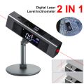 Portable 2 In 1 Laser Level Digital Inclinometer Laser Protractor Angle Ruler Type-C Rechargeable Laser Measurement Tool. 