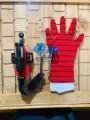 Spiderman Web Shooter Toy Kids Plastic Spiderman Launcher Gloves Wrist Toys Set Gift For Kids Spider Web Shooting Game - 2 Sets of Kids Spider Hero Role Play Launcher Gloves with Wrist Toy Set, Movie Theme, Plastic & Nylon Material. 