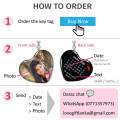 Love Birthday date Heart shape Customised Calendar and Photo key tag for Love Birthday Gift Personalised Vehicle Keychain for anniversary date First Meet day valentine day gift Love Gift Lanka. 