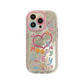 Lovely girl heart Mirror phone case for iPhone 11 12 13 14 15 Pro Max shockproof back cover.