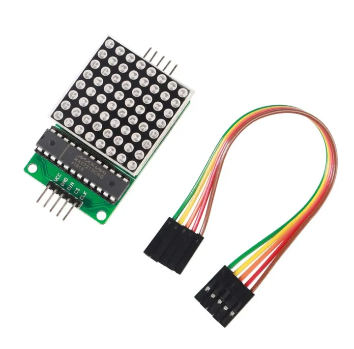 MAX7219%208x8%20LED%20Dot%20Matrix%20Module%2064%20LEDs%20Red%20for%20Arduino%20-%20Image%202