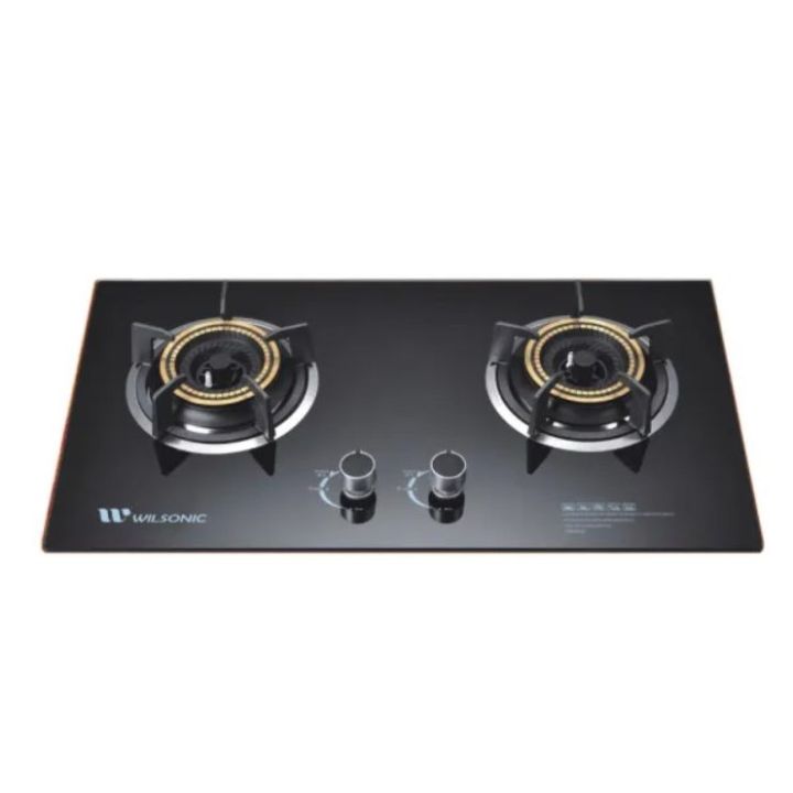 Wilsonic Glass Top Gas Stove - 2 Burner