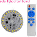 Solar Light Circuit Board Ceiling Light Replacement Led Module 3.2V 3.7V 12W Led Panel Light Board Dimmable Remote Control. 