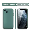 BILI for iPhone 13 Mini Back Cover Ultra Thin Soft Luxury Square Multicolor Liquid Silicone Phone Case. 
