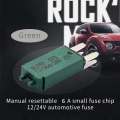 【Silver】 Manul Circuit Breaker Blade Fuse 12/24V 5-30A Mini ATM Circuit Breaker Blade for Car Boat Van Caravan. 