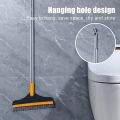 2 in 1 Brush and  Unique Design Go Deep Into the Dead Corner Gap Detachable Adjustment Versatile Floor Scrub Brush Floor Scrub Brush 2 In 1 Cleaning Brush Long Handle Removable Wiper Magic Broom Brush Squeegee Tile Kitchen Cleaning Tools​. 