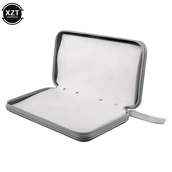 80PCS Capacity Disc CD Bag DVD VCD Wallet Storage Organizer Case CD Sleeve Hard EVA Disc Pack Album Box Large Holder with Zipper