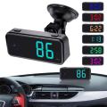 Mini LED Digital Speedometer GPS Car HUD Up Display KMH GPS Module For Acceleration Braking Testing. 
