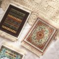 【Miga Plaza】 Persian Carpet Table Decor Mats and Pads Mini Woven Rug Mat Tassel Coaster Mousepad Mouse Pad. 