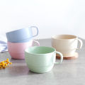 Wheat Straw Coffee Milk Breakfast Tea Cup Mug Couple Simple Drinking Cup. 