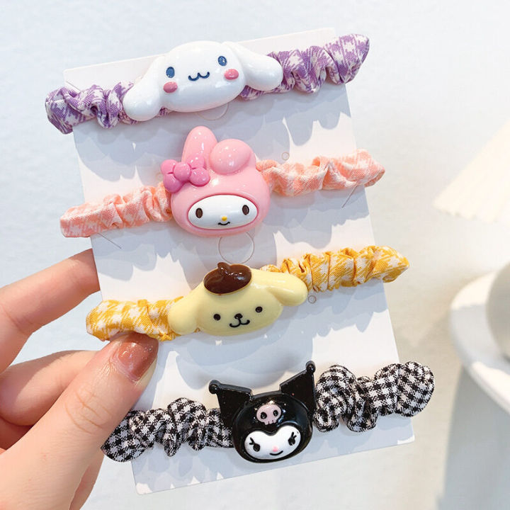 Cute Cartoon Animals Hair Band Soft Elastic Rubber Band Ponytail Girl Hair Hoop Rope Hair Accessories