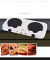 High quality double hotplate Electric Heating with Dual Burners Kitchen Appliance Electric Stove Electric Hot Plate For Cooking Electric Table Hot plate-2000W. 