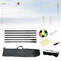 Badminton Net Set Volleyball Net with Pump and Ball Mesh Standard Braided Net for Beach Games Playing Yard Indoor Outdoor Sport Training. 