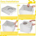 Top Entry Cat Litter Box with Lid. 