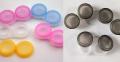 5PCS Mini Colored Contact Lenses Case L+R Contact Lens Box for Colored Eyes Travel Eyewear Accessories Kit Holder Lens Container. 