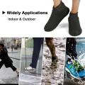 【BestGO】A Pair Silicone Transparent Waterproof Shoe Covers for Men and Women, Reusable Rubber Boot Protectors for Rain and Snow Days, Durable,Water Resistant,Non slip. 