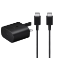 Genuine Samsung Charger 25W Super Fast UK Main Plug And USB-C Cable Super Fast Charging ( 25W ) USB Type-C To Type-C Cable. 