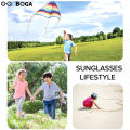 OQ BOGA 5 Colors Unisex Aviator Frame Anti UV Polarized Kids Sunglasses Children Outdoor Eye Protection Full Rim Sun Glasses. 
