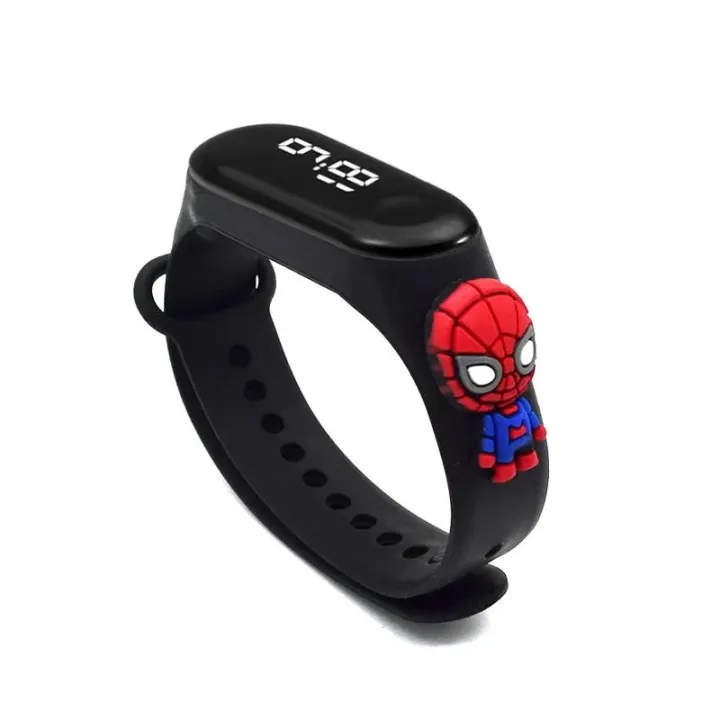 Disney%20Frozen%20Avengers%20Deformation%20Electronic%20Watch%20Boy%20girl%20Toy%20Cartoon%20Captain%20America%20spiderman%20Transformed%20Robot%20child%20Watch%20-%20Image%207