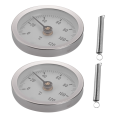 2X -W50A Thermometer Hot Water Pipe Thermometer Bimetal Stainless Steel Surface Pipe Clip-on Temperature Gauge. 