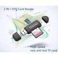 COD USB 2.0 OTG to USB Card Adapter SD TF Android Multifunction USB Memory Card Reader High Speed Micro. 