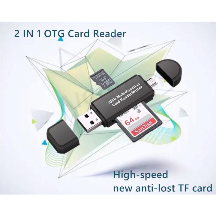 COD USB 2.0 OTG to USB Card Adapter SD TF Android Multifunction USB Memory Card Reader High Speed Micro