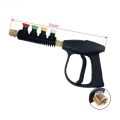 Pressure Washer Gun Handheld Power Washer Gun with 4-Color Nozzles M22 14mm Fitting. 