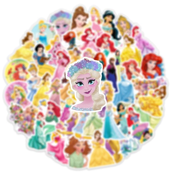 50Pcs%20Cute%20Disney%20Princess%20Stickers%20Girl%20Decals%20Gift%20DIY%20Wall%20Laptop%20Car%20Bike%20Notebook%20Decoration%20Cartoon%20Sticker%20Kid%20Toys%20-%20Image%205