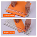 HXSJ Jielisi A4 Portable Paper Trimmer Paper Cutter Cutting Machine 12.6 Inch Cutting Length For Craft Paper Card Photo Laminated Paper Scrapbook. 