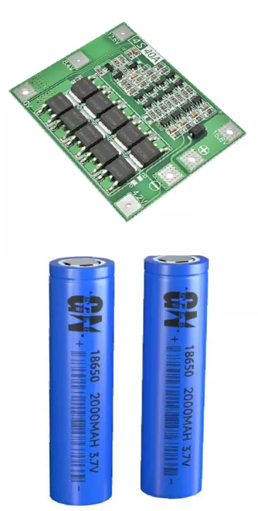 18650 Li-Lion lithium battery3.7v 2000mah with charging controller ...