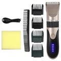 Ceramic Blade Electric Hair Clipper Men Barber Beard Trimmer Rechargeable Hair Cutting Machine for Men Low Noise Adult Hair Cut. 