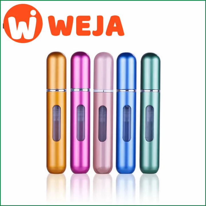 【WEJA】5ML/8ML Mini Small Perfume Refillable Bottle Portable Aluminum Atomizer Travel Refill Perfume Spray Bottle Cosmetic Container