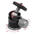 Mini Ball Head with 1/4" Screw 360° Pan Adapter for Monopod Light Stand DSLR. 