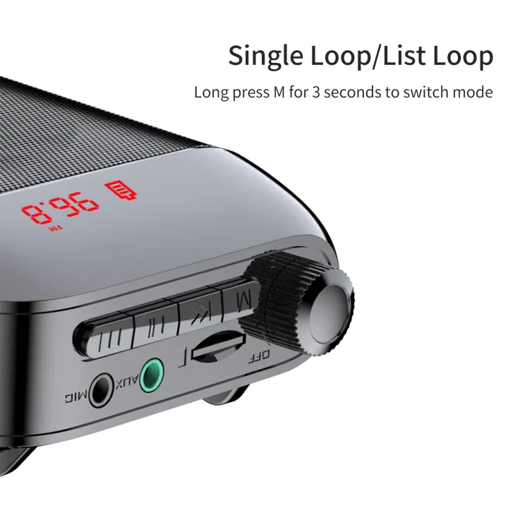 Portable%20Voice%20Speaker%20Amplifier%20for%20Teachers%20with%20wi-rel-ess%20Microphone%20Headset%20Waistband%20Rechar-geable%20Personal%20b-t%20Speaker%20Support%20Music%20Recording%20FM%20Ra-dio%20for%20Classroom%20Meeting%20Training%20Tour%20Guides%20Promotions%20Singing%20-%20Image%207