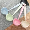New Soup Spoon Long Handle Kitchen Strainer Solid Color Cooking Colander Kitchen Scoop Plastic Tableware Colander Hot. 