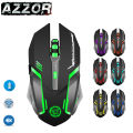 AZZOR Gaming Mouse 7-color Backlight Breath Rechargeable Wireless Comfort Gamer Mice for Computer Desktop Laptop NoteBook PC. 