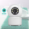 ICSEE WiFi Wireless CCTV IP Camera PTZ Indoor 360 Rotatable 1080P 3Mp Antenna. 