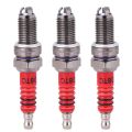 NXFDSIOZ 3 Pcs 3-Electrode Spark Plug D8TC for 125Cc 150Cc 200Cc 250Cc Motorcycle Scooter ATV Quads. 