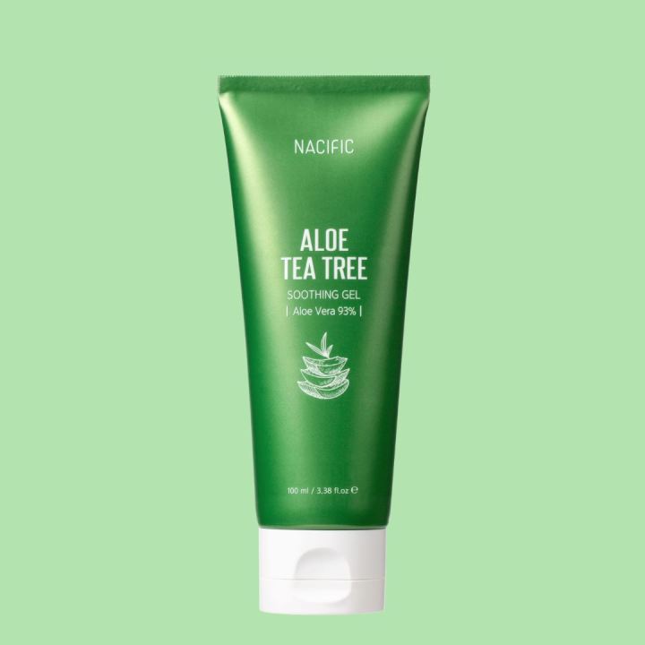 [NACIFIC OFFICIAL] Nacific Aloe Tea Tree Soothing Gel 100ml | Sooths and Moisturizes the Irritated Skin at the Same Time | Effective care for Trouble Skin | Long Lasting Moisture | Provides Cooling Sensation on Heated Skin